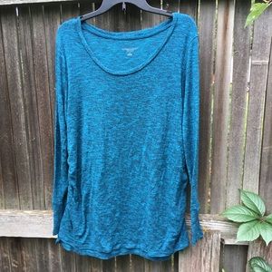 Blue knit maternity XL soft sweater dress